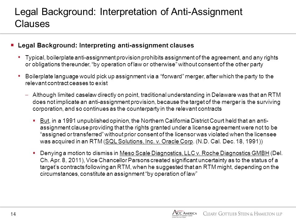 Delaware law assignment